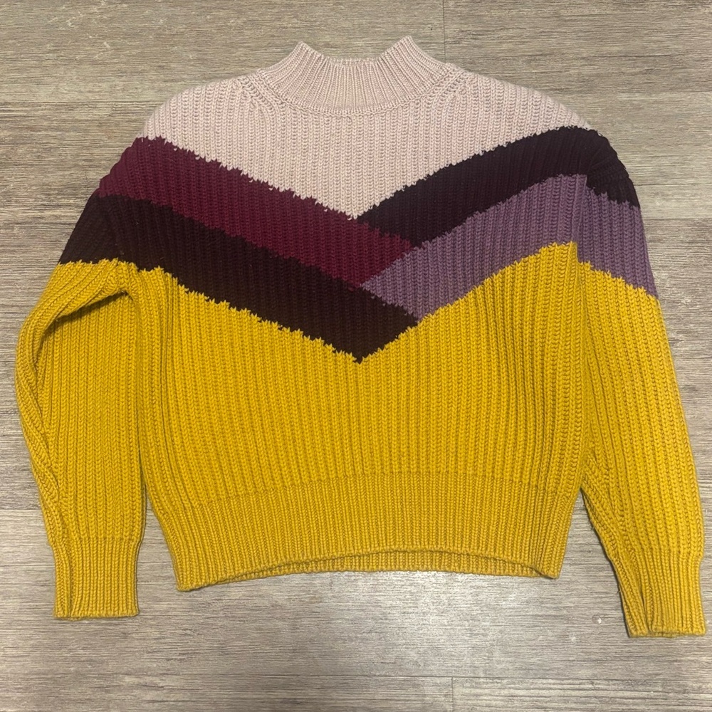 Ba&Sh Orlando Wool Color-block Sweater - Like new - Sz S Org Price $395 - Picture 2 of 4